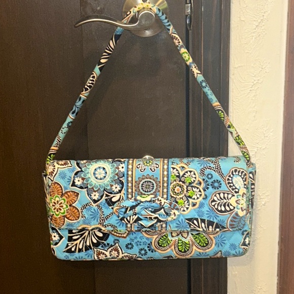 Vera Bradley Knot Just A Clutch Bali Blue - Picture 6 of 6